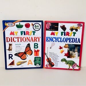My First Dictionary & My First Encyclopedia Hardcover Books Set of 2